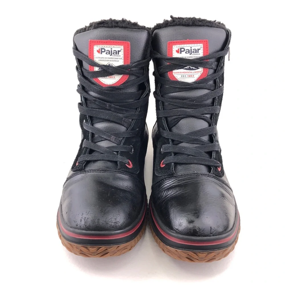 Pajar Trooper 2.0 Black Leather Waterproof Winter Boots EUR 43